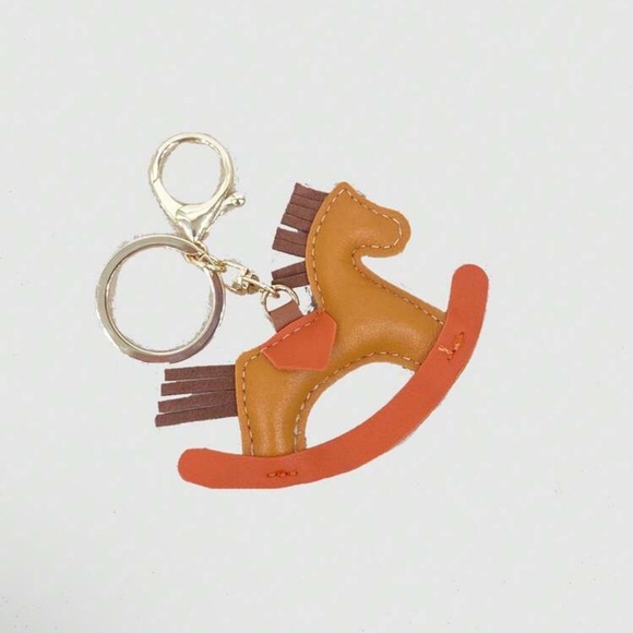 Rocking horse bag charm and key chain !!! New - Picture 3 of 5